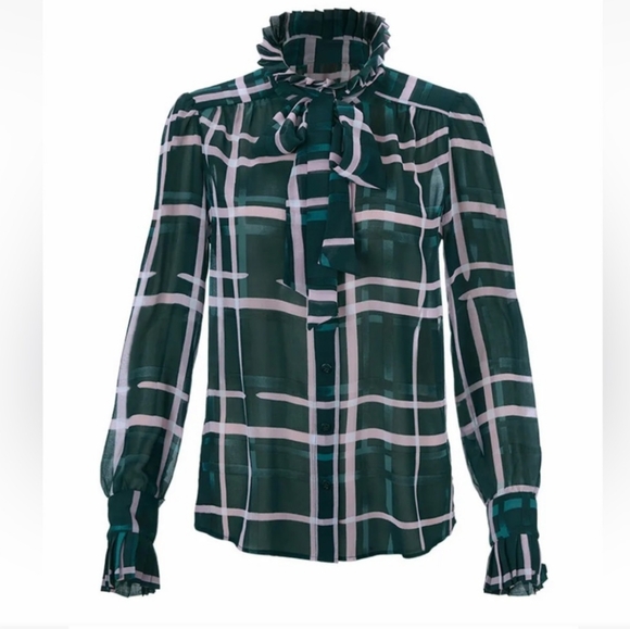 Cabi 3948 Cake Ruffle Blouse XS - Picture 3 of 5